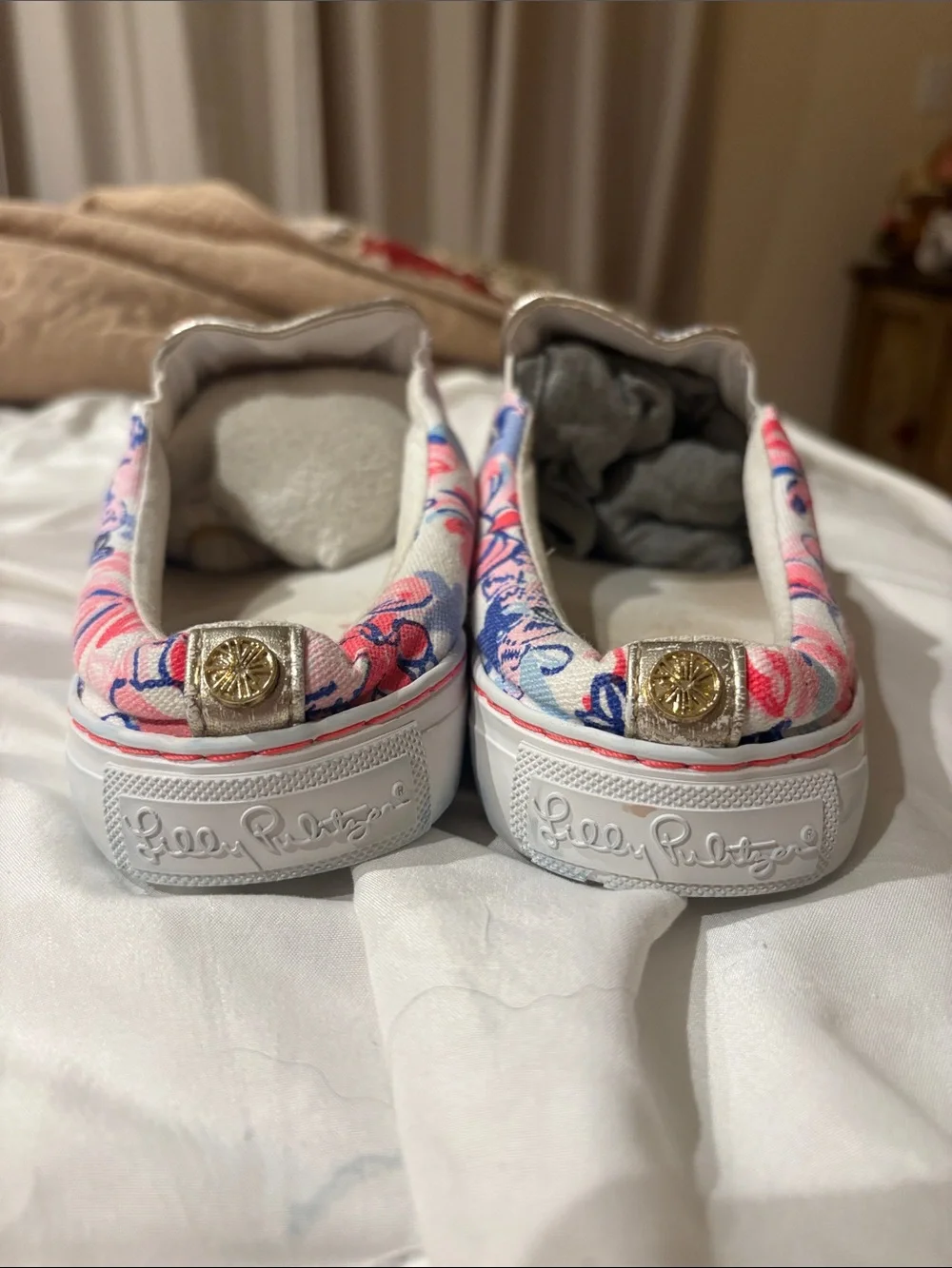 Lilly Pulitzer slip on sneakers size 10 only worn a few times.